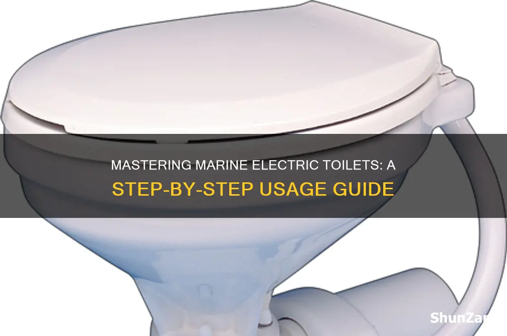 how to use a marine electric toilet