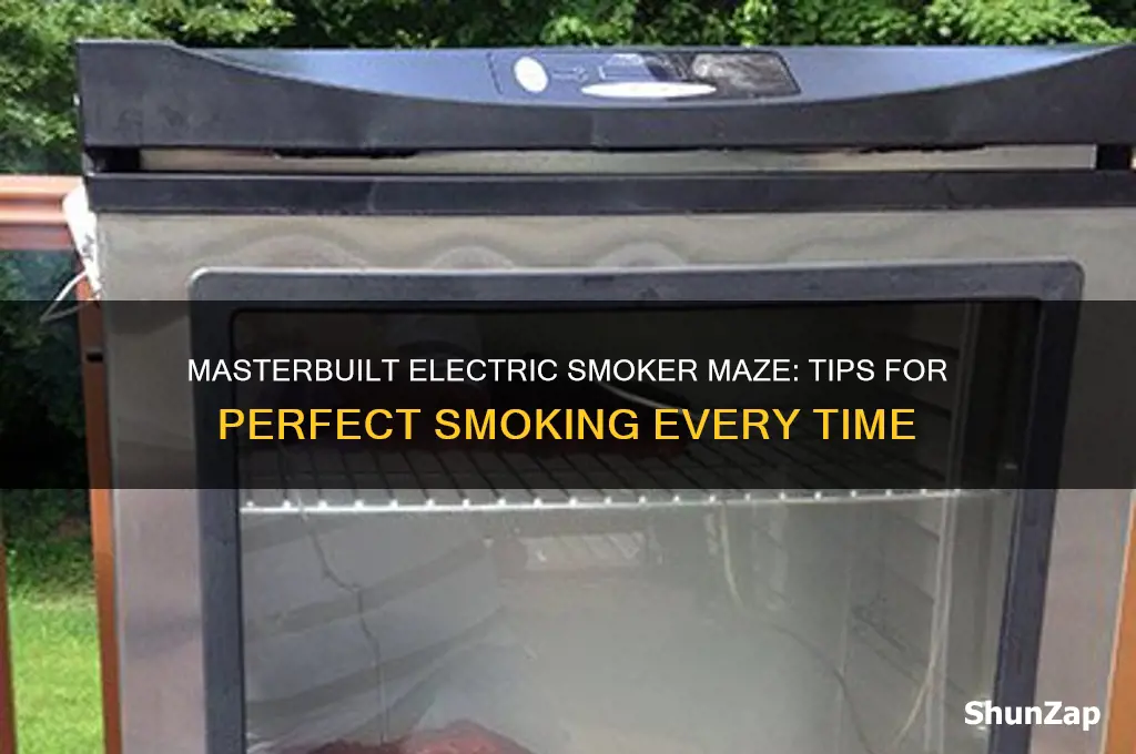 how to use a maze in masterbuilt electric smoker