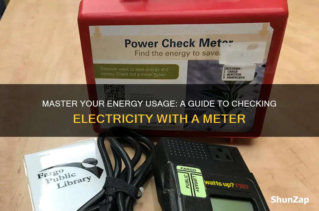 how to use a meter to check your electricity