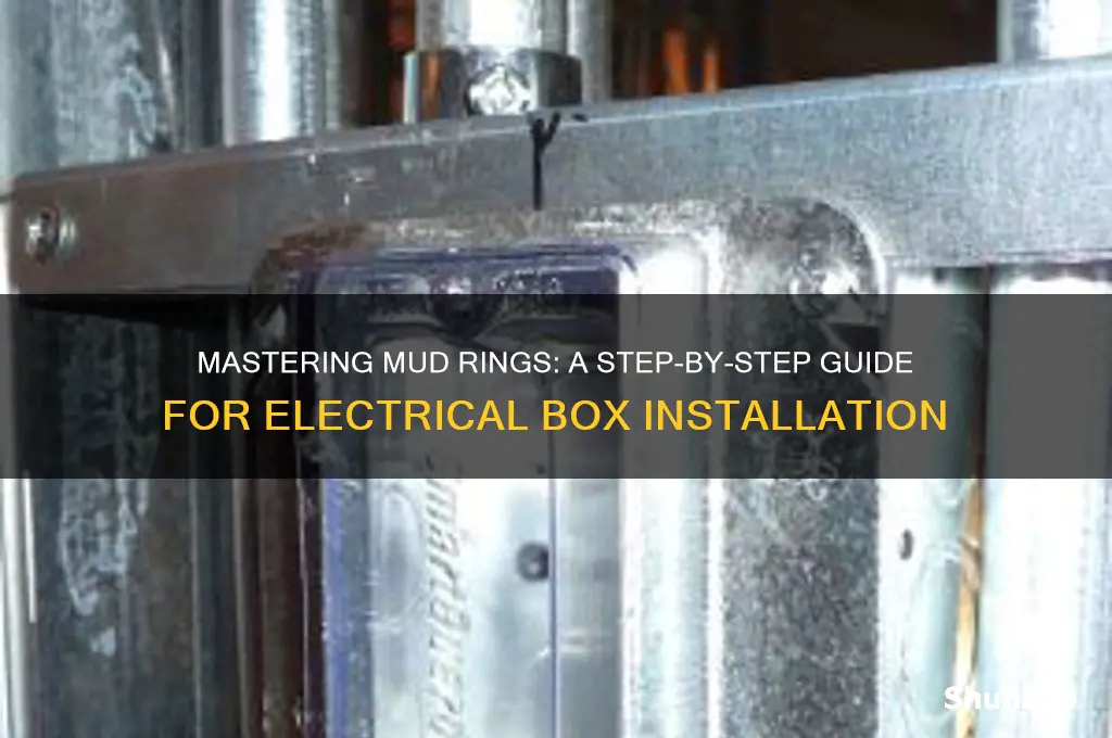 how to use a mud ring on electrical box
