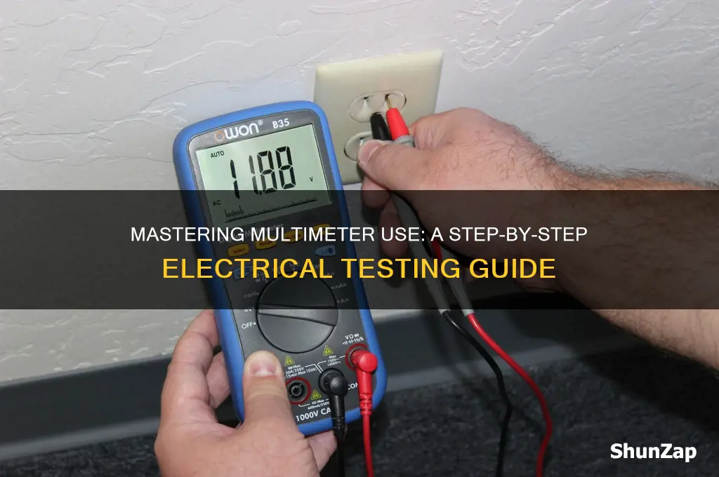 how to use a multimeter electrical tester