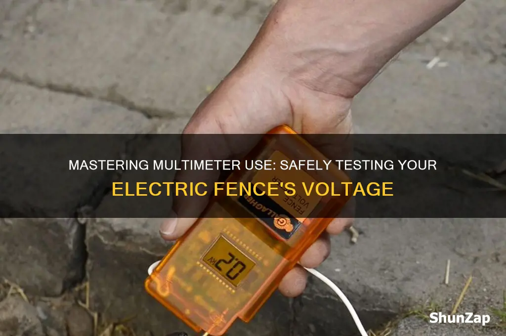 how to use a multimeter to check an electric fence