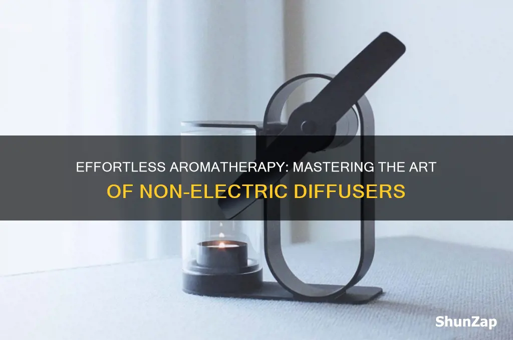 how to use a non electric diffuser
