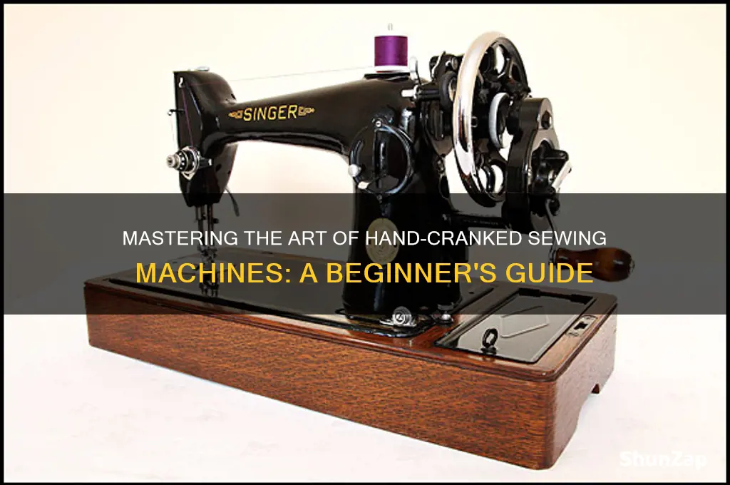how to use a non electric sewing machine