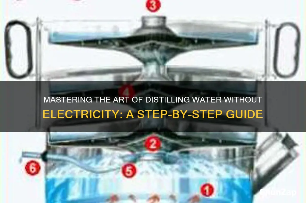 how to use a non-electric water distiller