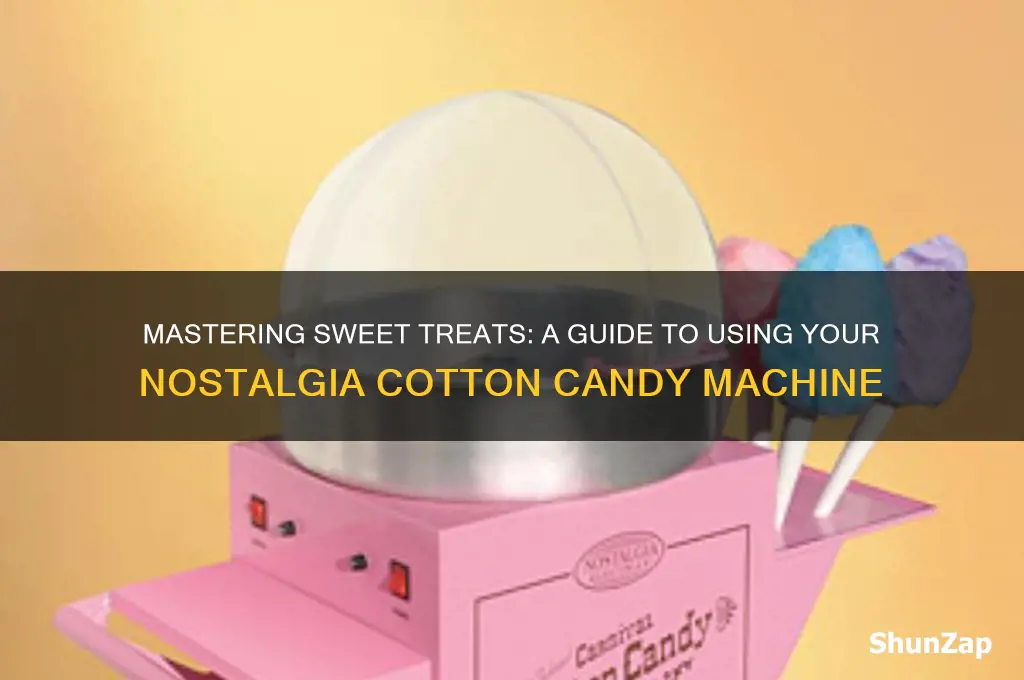 how to use a nostalgia electrics cotton candy machine
