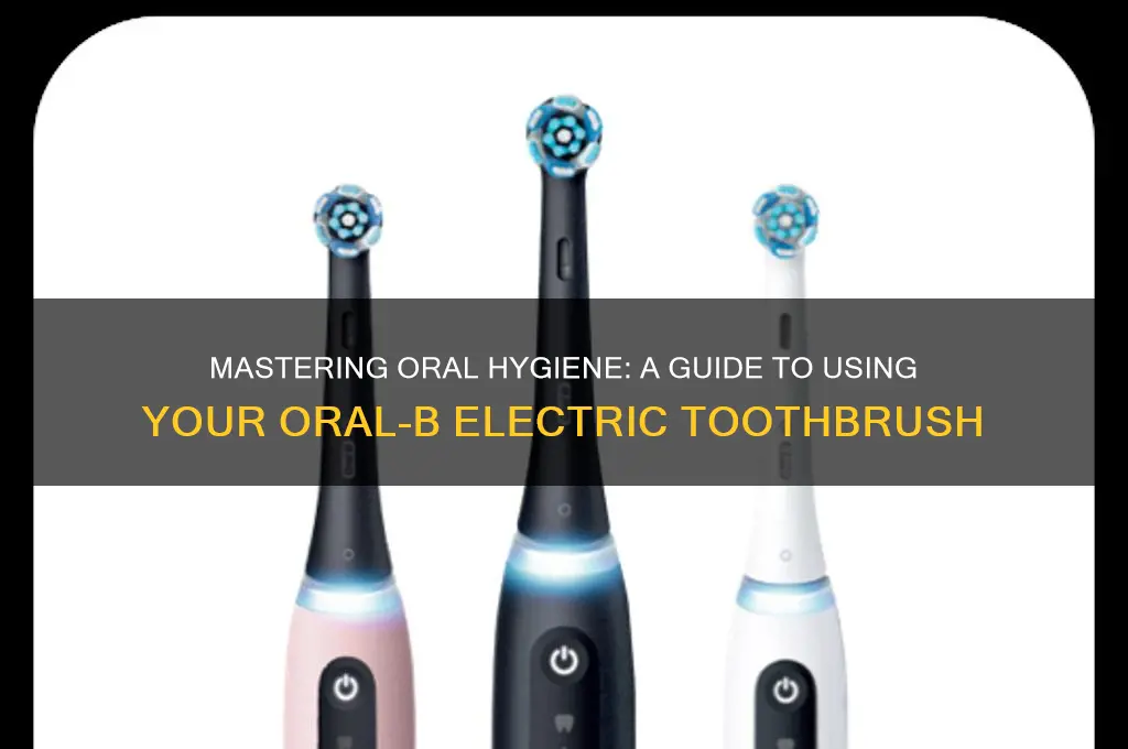 how to use a oral b electric toothbrush