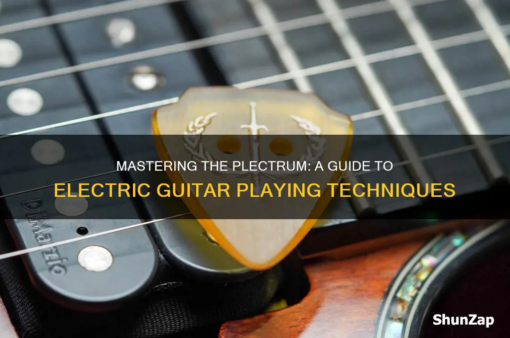 how to use a plectrum electric guitar