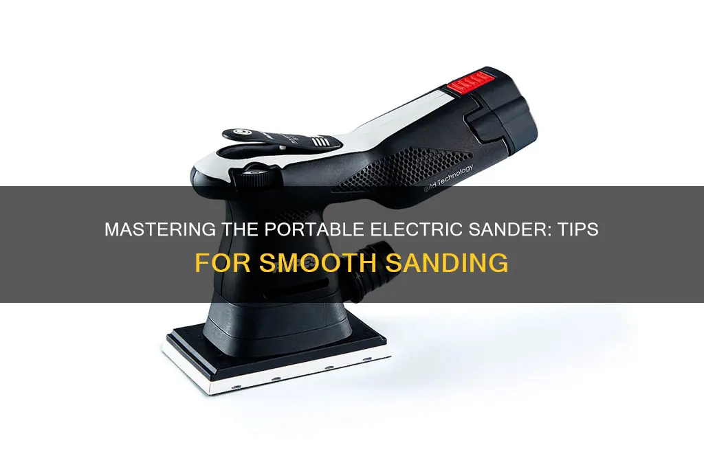 how to use a portable electric sander