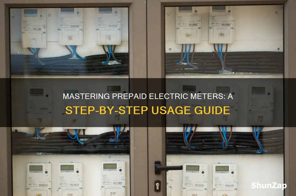 how to use a prepaid electric meter