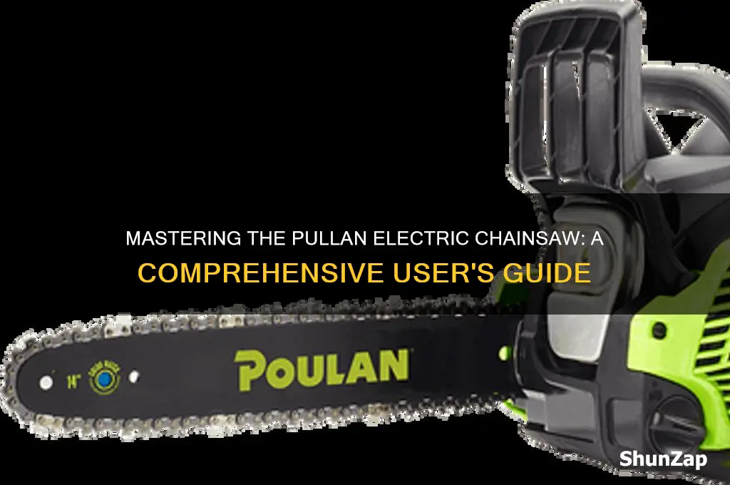 how to use a pullan electric chainsaw