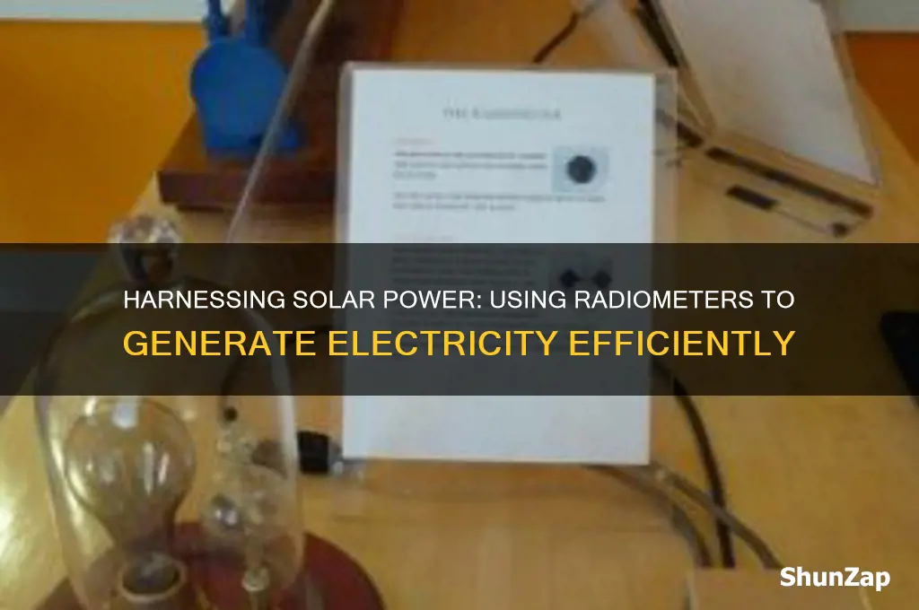how to use a radiometer to generate electricity