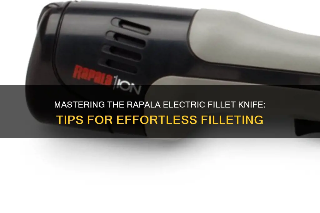 how to use a rapala electric fillet knife