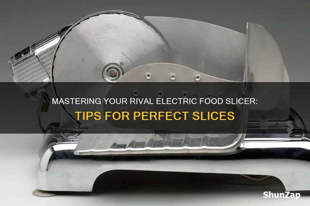 how to use a rival electric food slicer