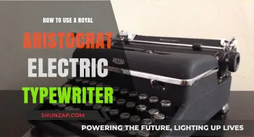 Mastering the Royal Aristocrat: A Guide to Electric Typewriter Use