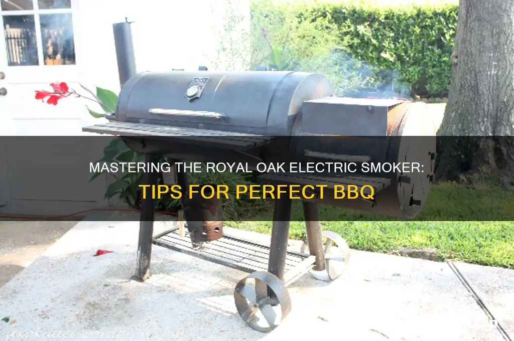 how to use a royal oak electric smoker