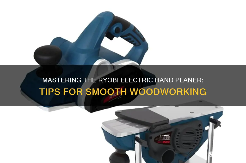 how to use a ryobi electric hand planer