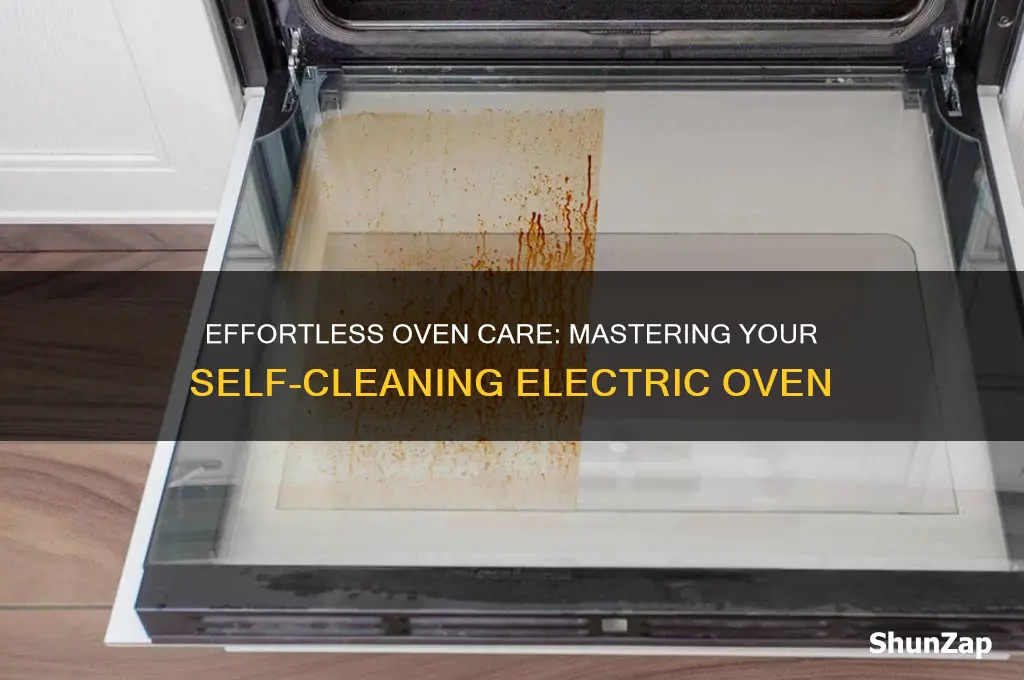 how to use a self cleaning electric oven