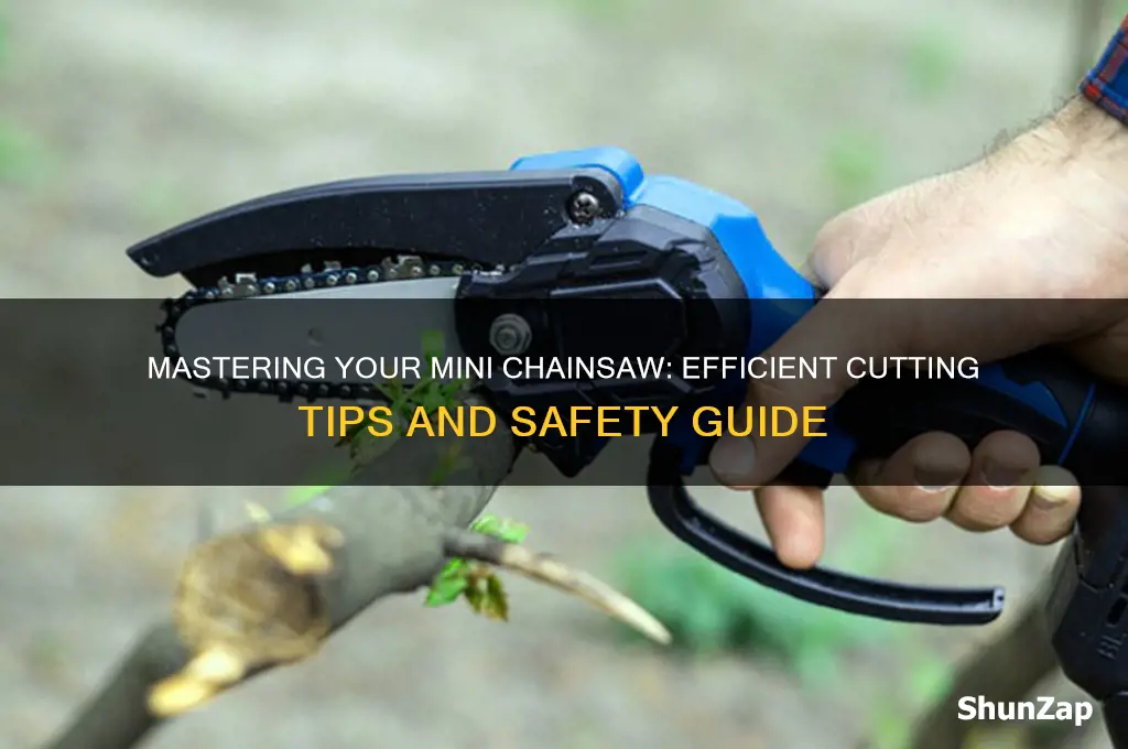 how to use a small electric chainsaw