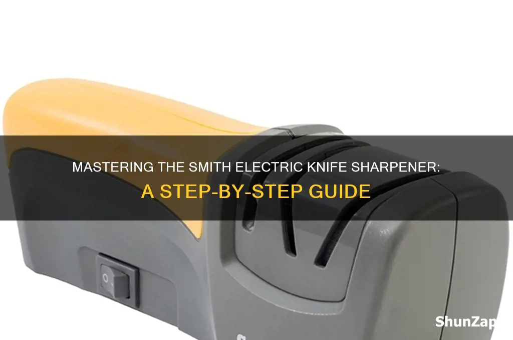 how to use a smith electric knife sharpener