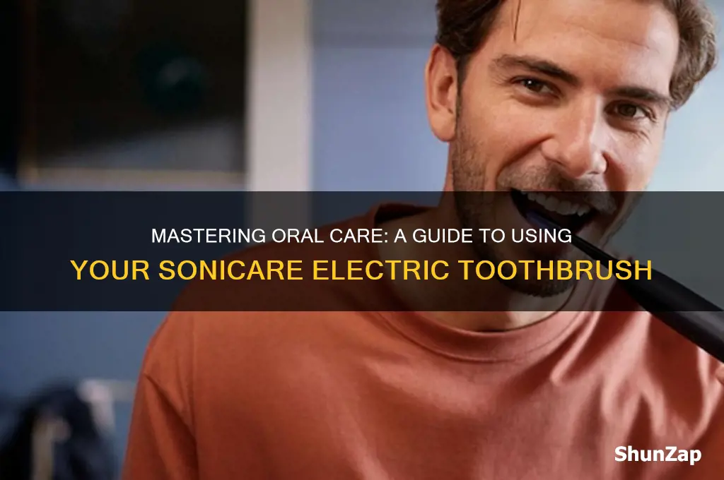 how to use a sonicare electric toothbrush