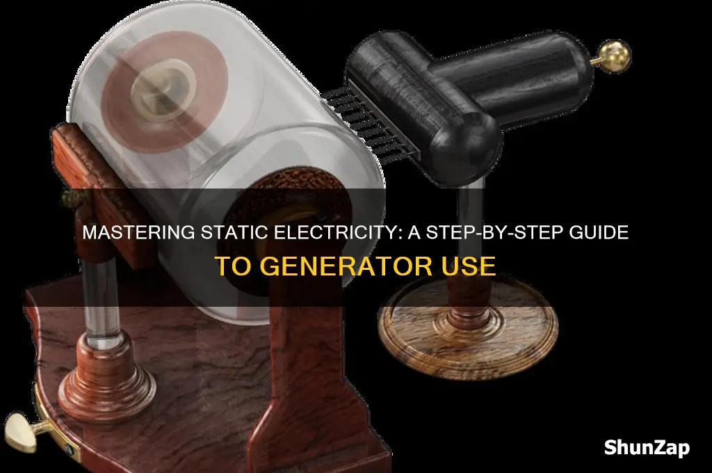 how to use a static electricity generator
