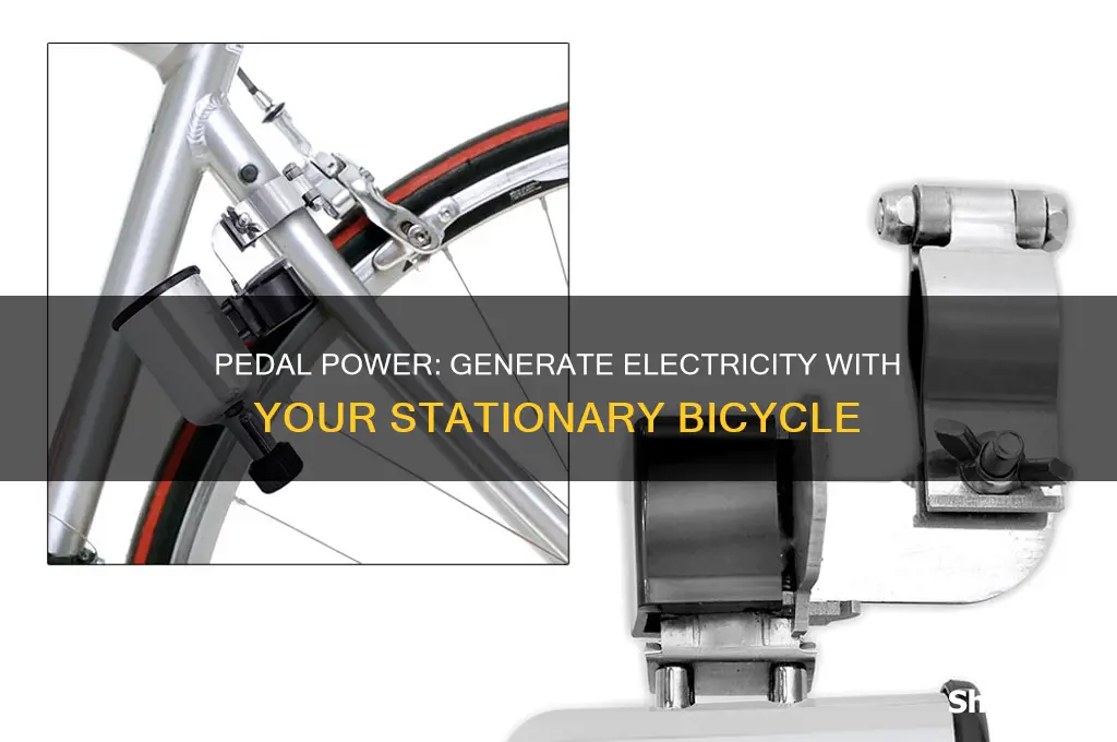 how to use a stationary bicycle to get electricity