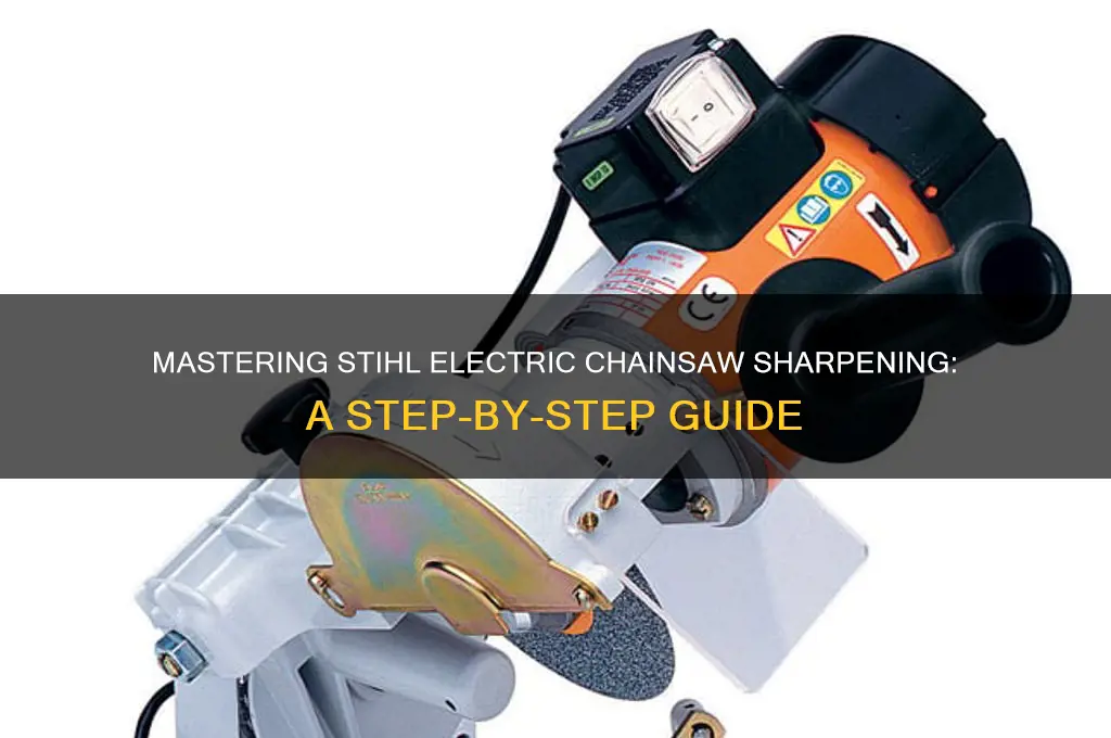 how to use a stihl electric chainsaw sharpener