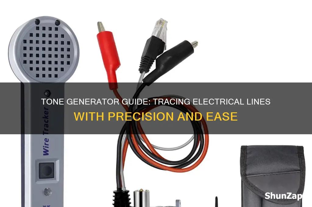 how to use a tone generator to trace electrical line