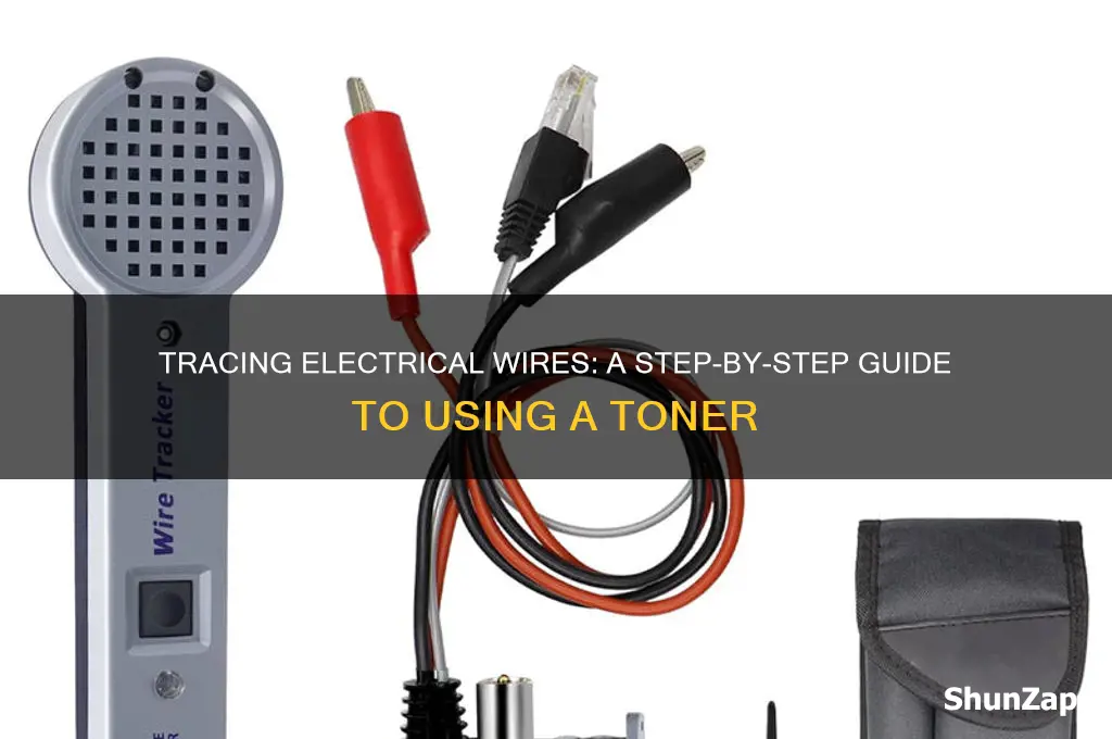 how to use a toner to trace electrical wires