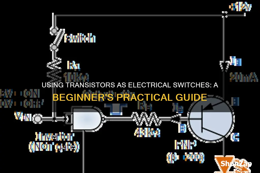 how to use a transistor as a electrical switch