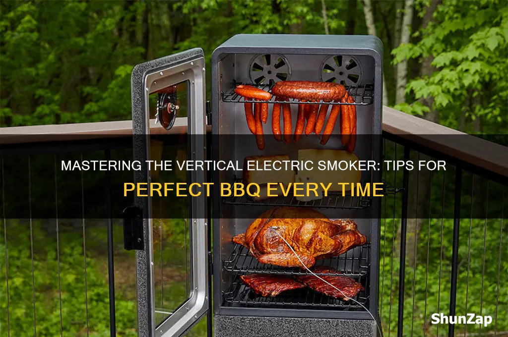 how to use a vertical electric smoker