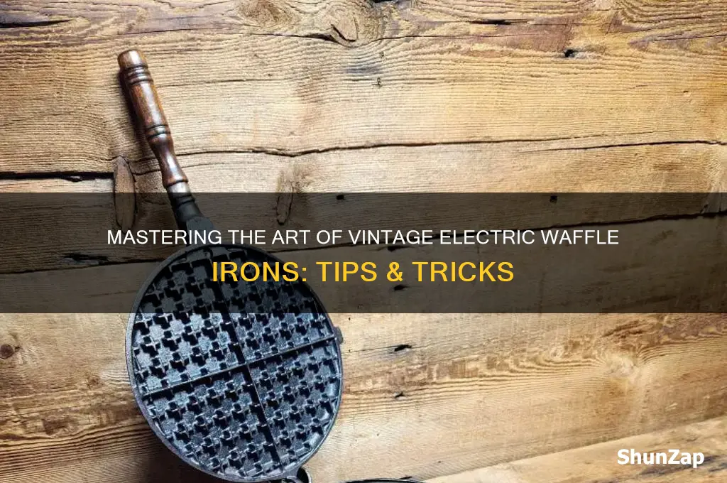 how to use a vintage electric waffle iron