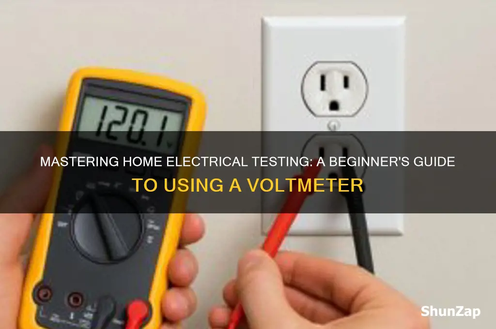 how to use a voltmeter house electricity