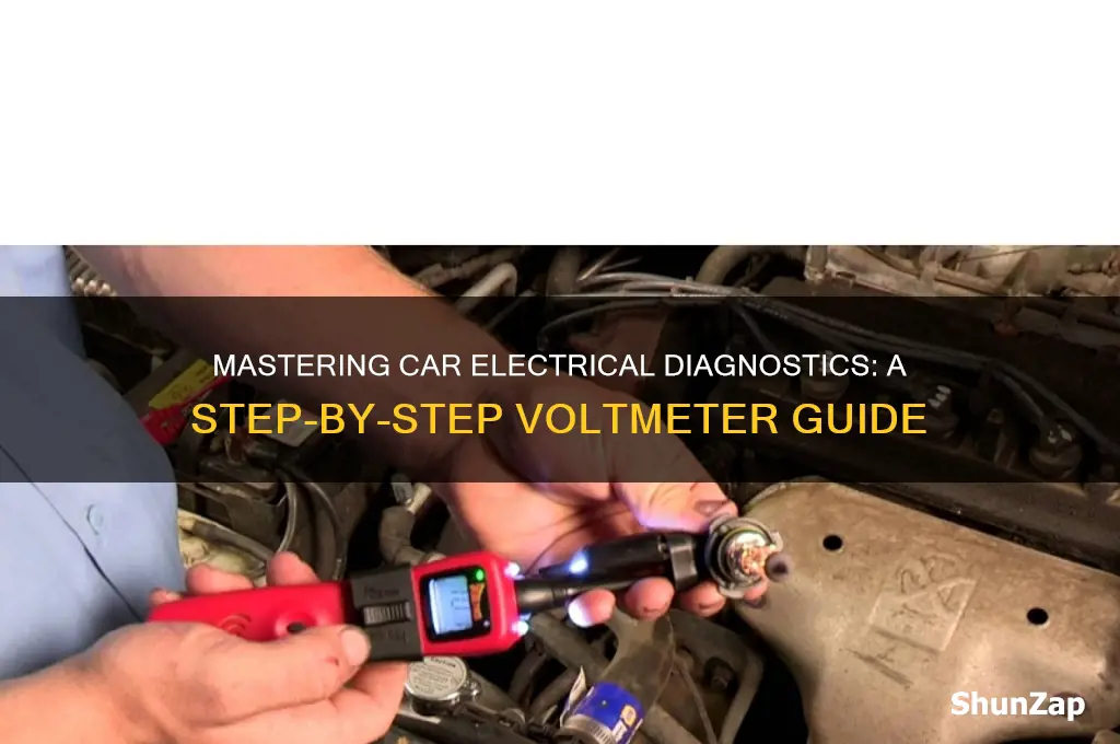 how to use a voltmeter on a car electrical system