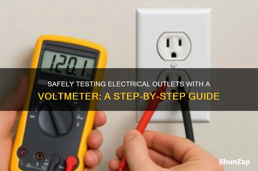 how to use a voltmeter to test an electrical outlet