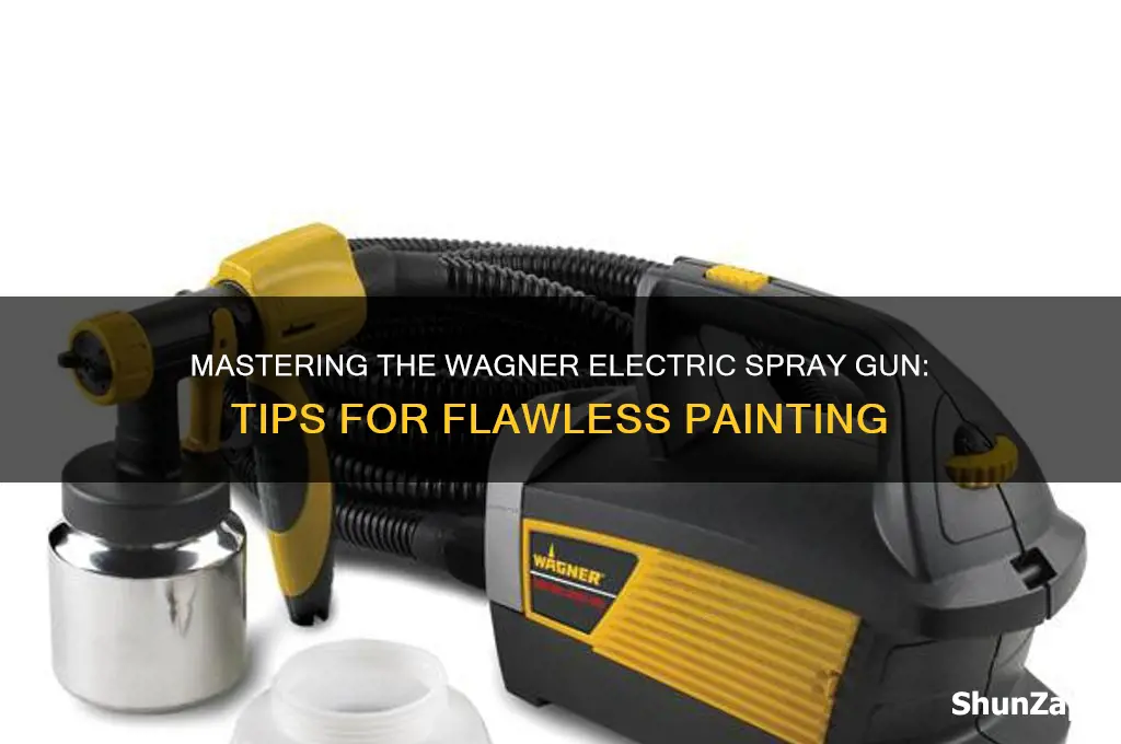 how to use a wagner electric spray gun