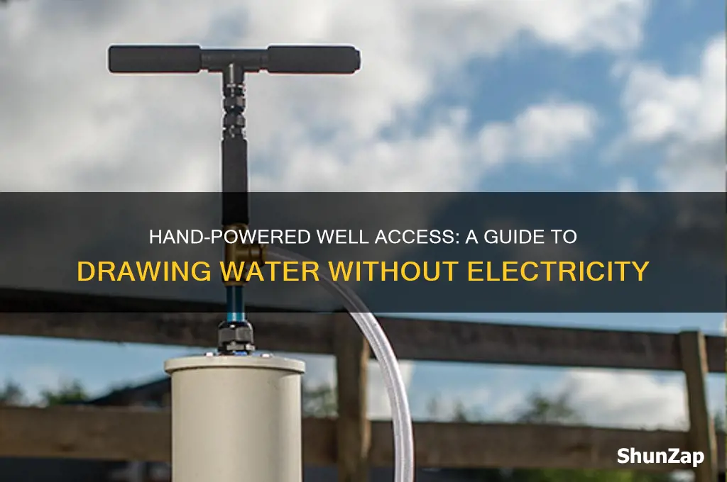 how to use a well without electricity