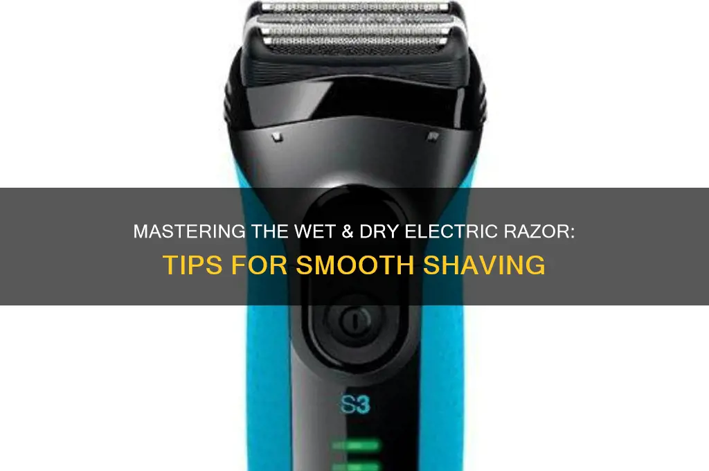 how to use a wet and dry electric razor