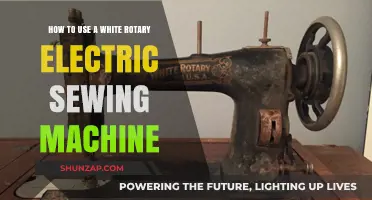 Mastering Your White Rotary Electric Sewing Machine: A Beginner's Guide