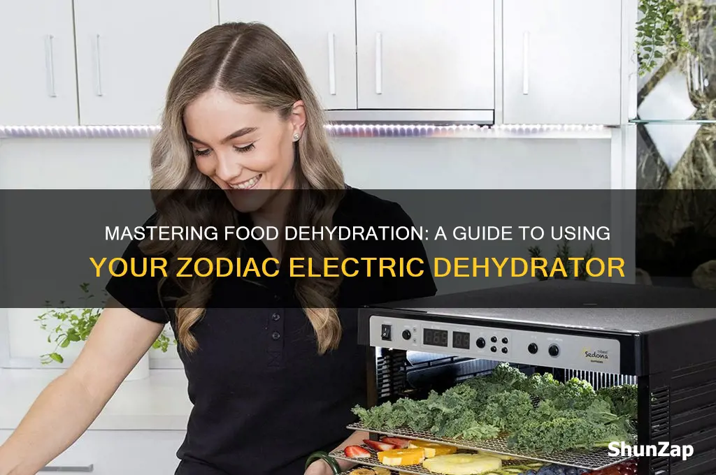 how to use a zodiac electric food dehydrator
