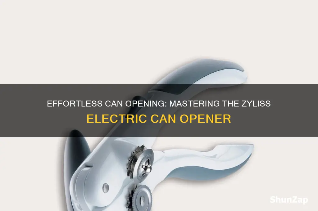 how to use a zyliss electric can opener