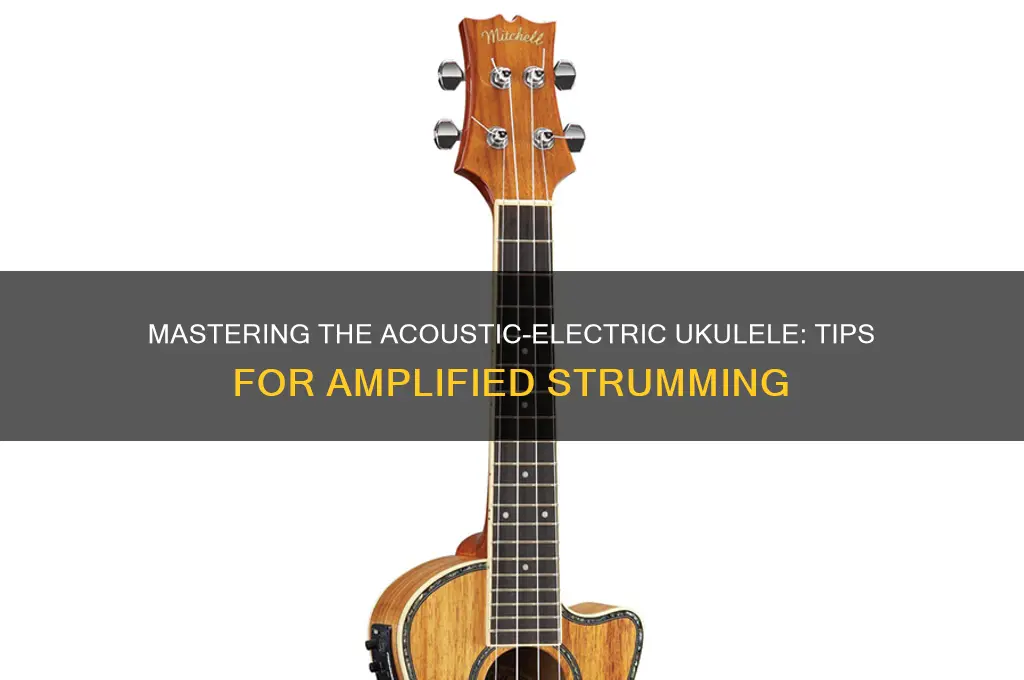 how to use acoustic electric ukulele