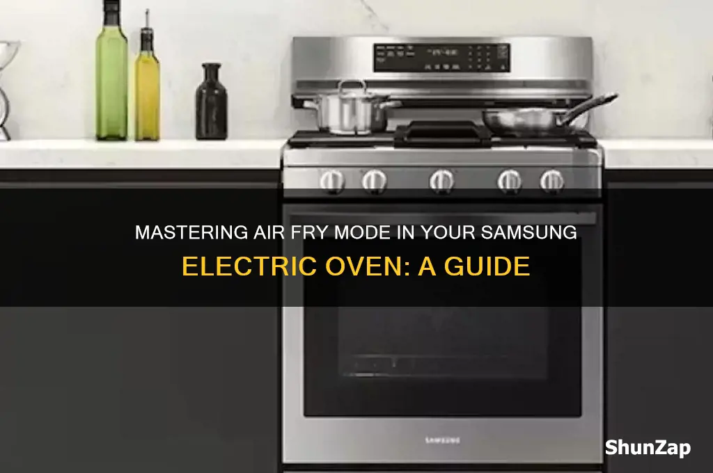 how to use air fryer in samsung electric oven