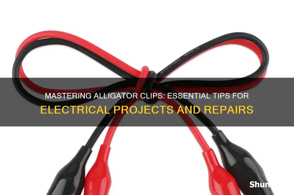 how to use alligator clips - electrical