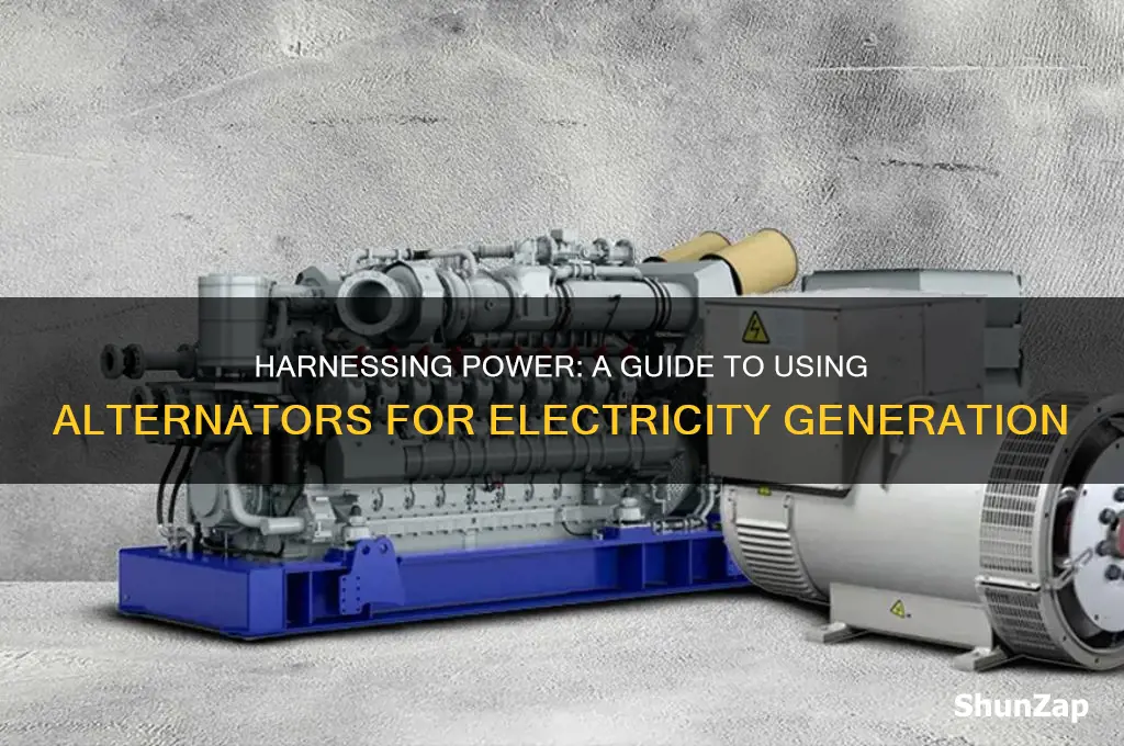 how to use alternator to generate electricity
