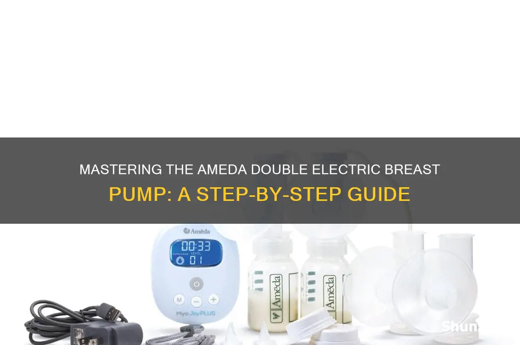 how to use ameda double electric breast pump
