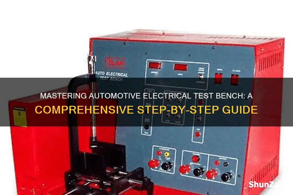 how to use an automotive electrical test bench