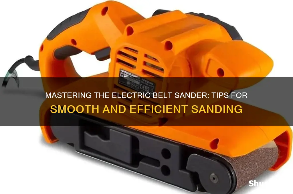 how to use an electric belt sander