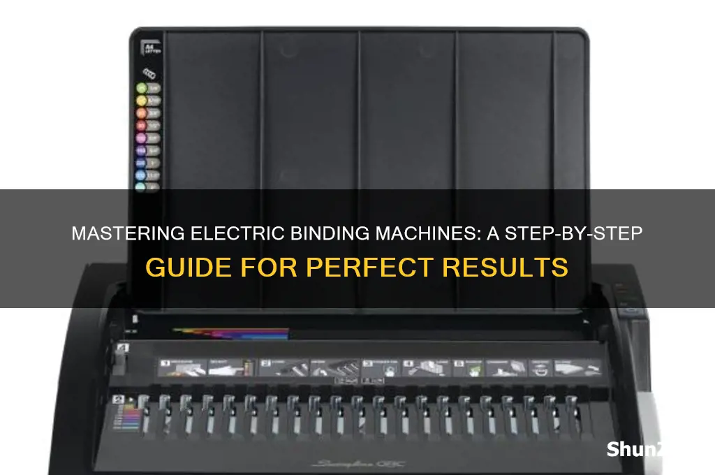 how to use an electric binding machine